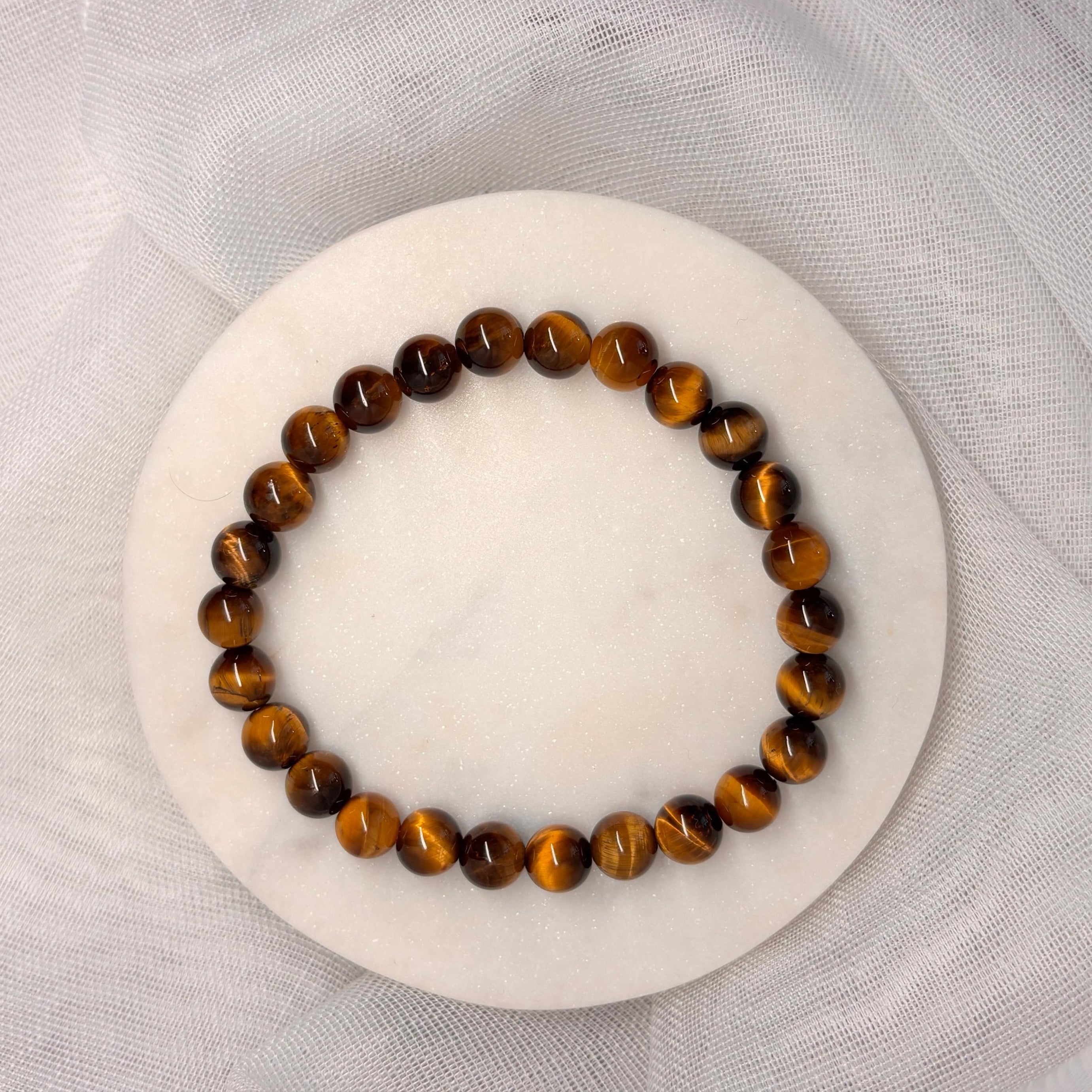 Armband aus natürlichen Edelsteinen - Tigerauge