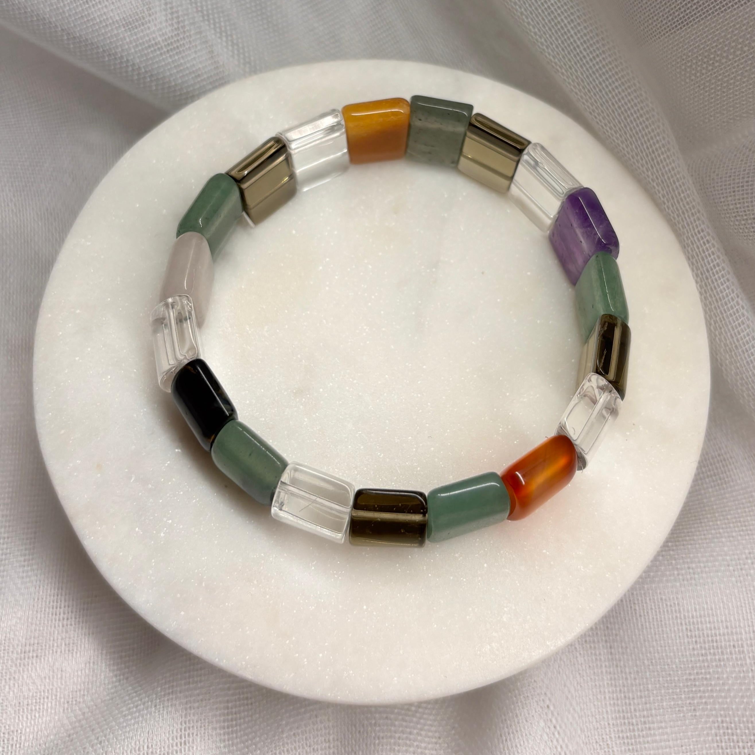 Armband aus natürlichen Edelsteinen - Chakra Armband